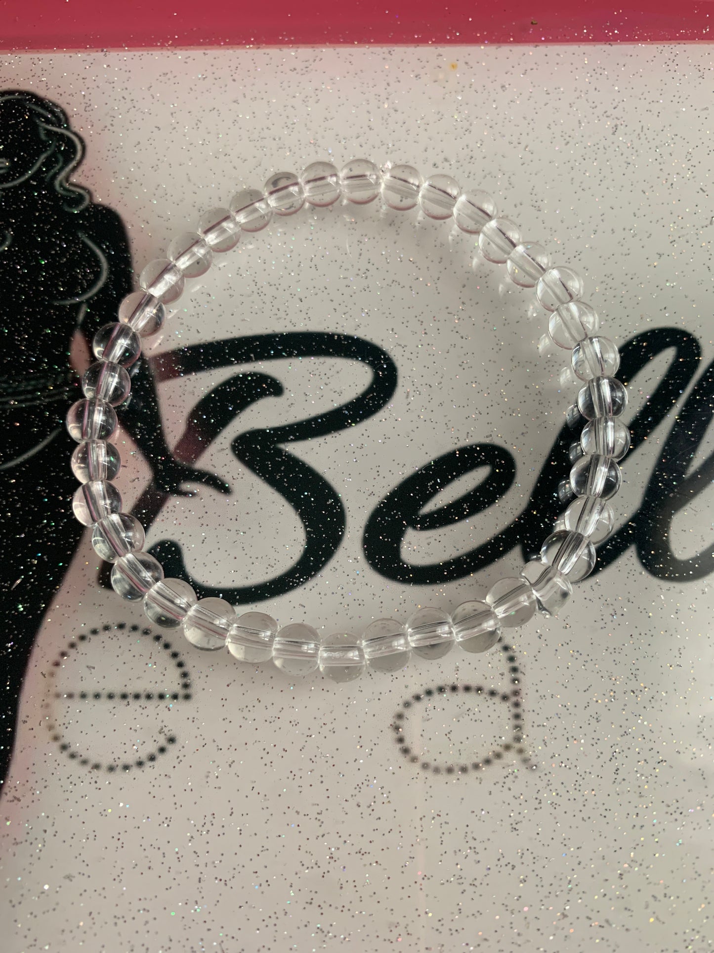 Clear Glass Beaded Bracelet!