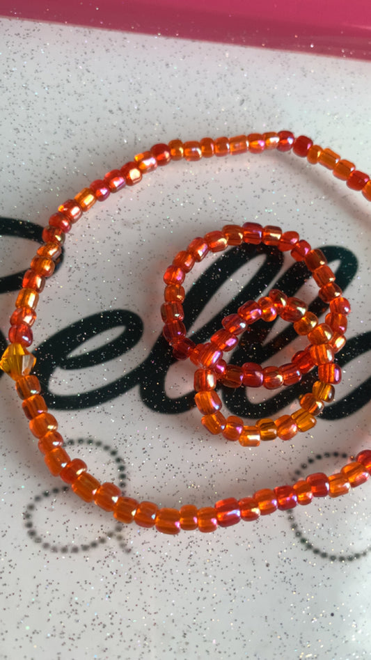 3 Piece Anklet And Toe Ring Set!