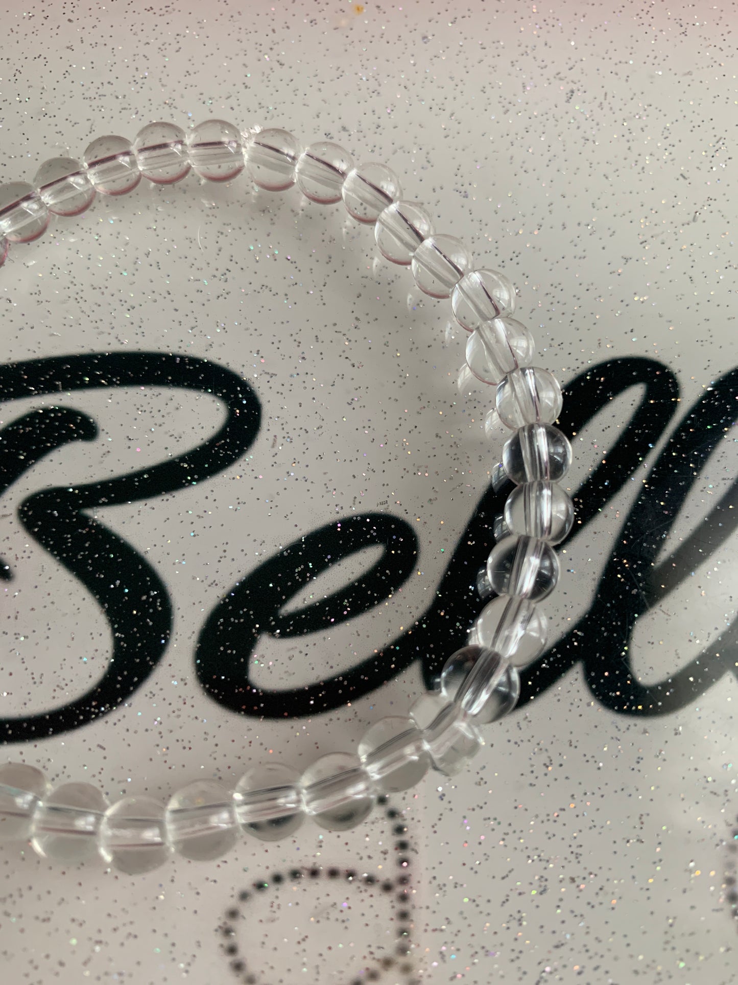 Clear Glass Beaded Bracelet!