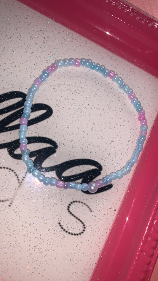 Cotton Candy Waistbead And Anklet Set!
