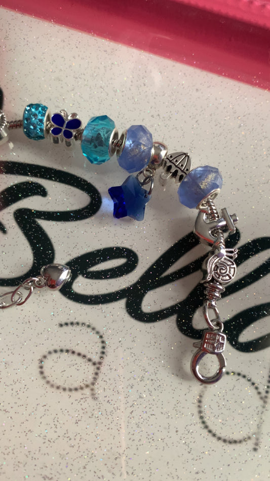 Blue European Charm Bracelet!