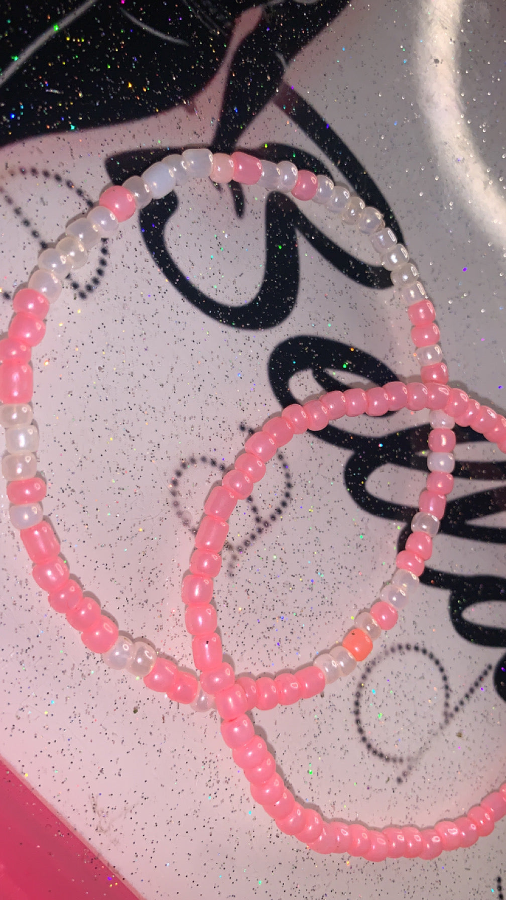 Pink 2 Piece Anklet Set!