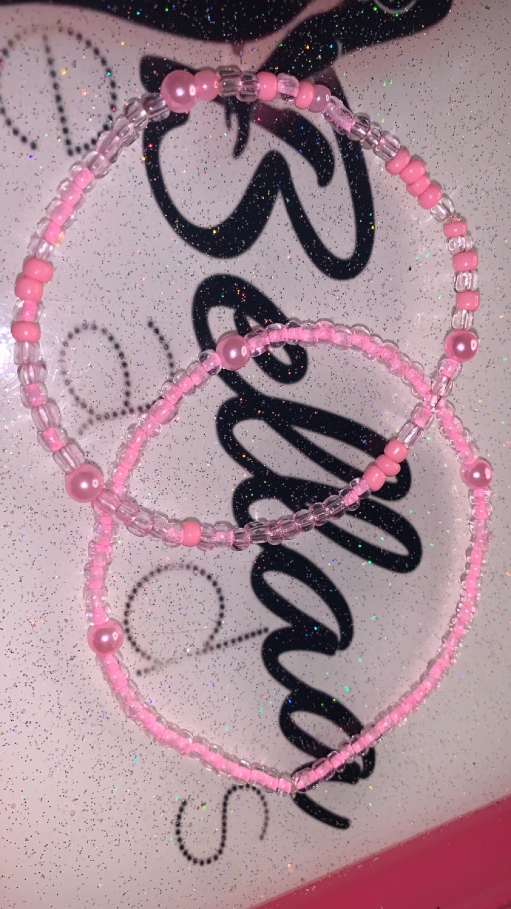 Pink Anklet 2 Piece Set!