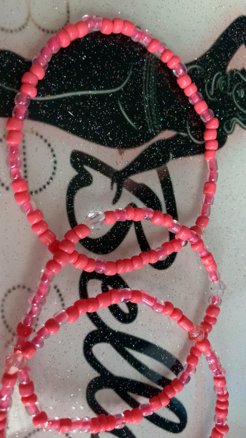 Pink 3 Piece Anklet Set!