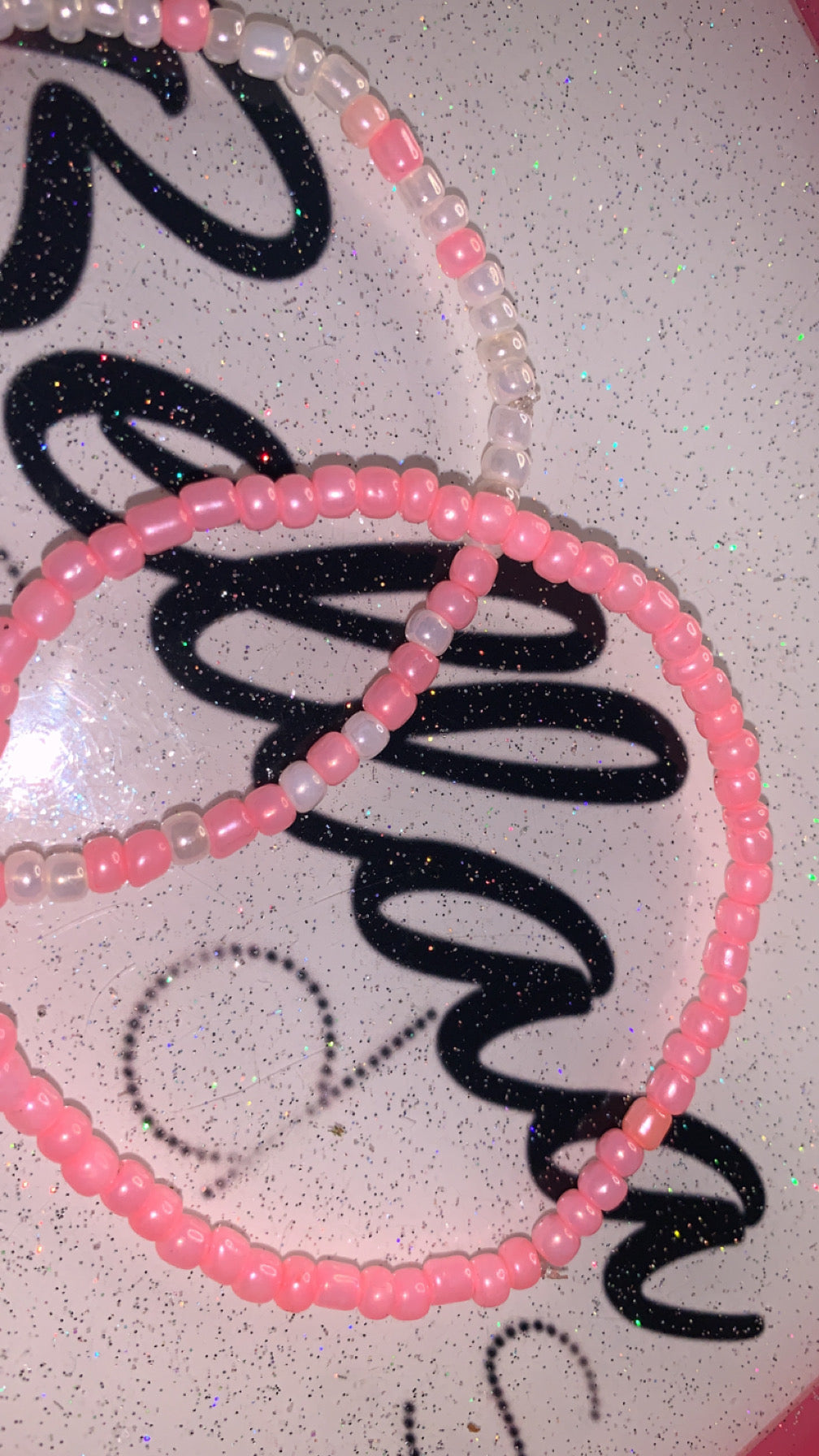 Pink 2 Piece Anklet Set!